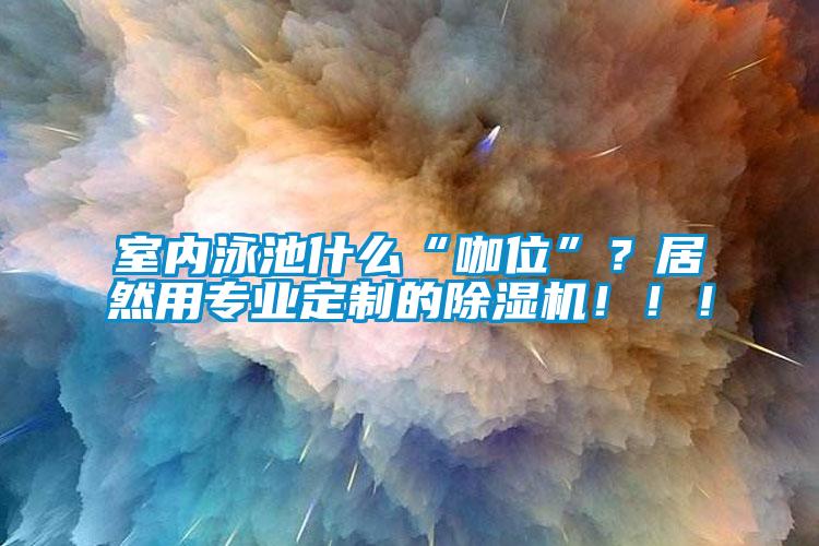 室內(nèi)泳池什么“咖位”？居然用專業(yè)定制的除濕機(jī)?。?！