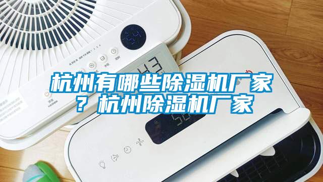 杭州有哪些除濕機廠家？杭州除濕機廠家