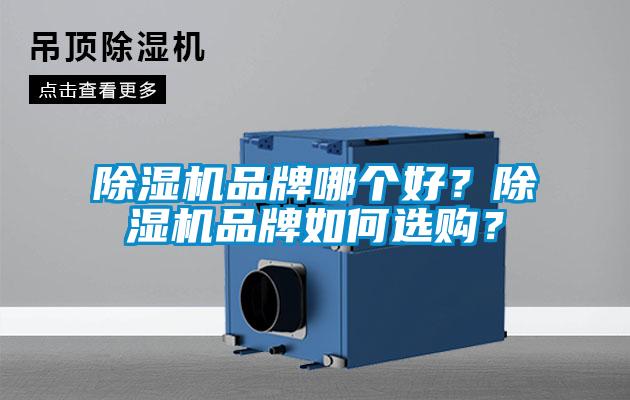 除濕機品牌哪個好？除濕機品牌如何選購？