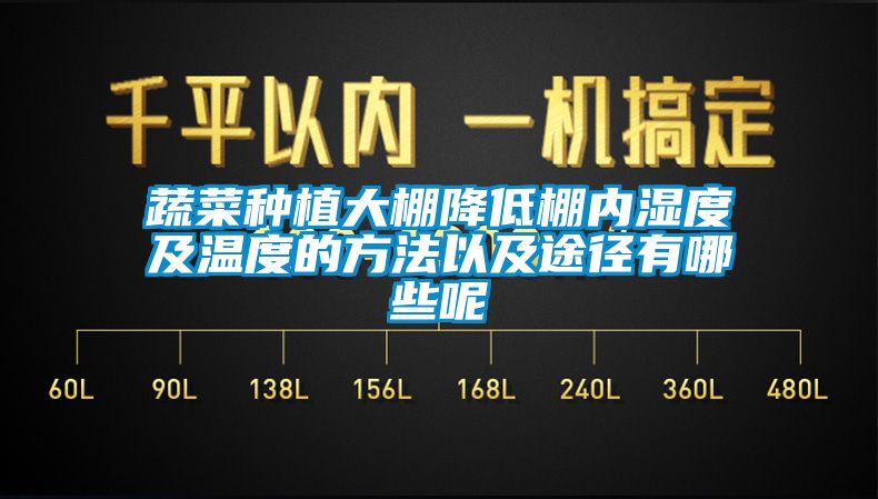 蔬菜種植大棚降低棚內濕度及溫度的方法以及途徑有哪些呢