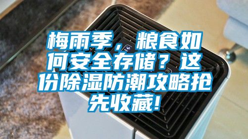 梅雨季，糧食如何安全存儲？這份除濕防潮攻略搶先收藏!